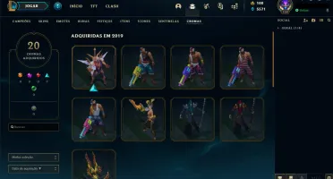 Conta LVL 154 com 310 skins