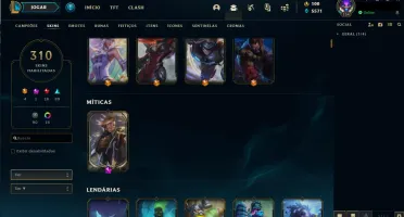 Conta LVL 154 com 310 skins