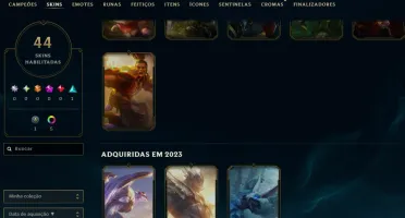 [Entrega Automática] Conta Lol Platina, 25K Ea, 44 Skins