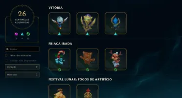 Conta League of Legends - Gold 1 + 143 skins