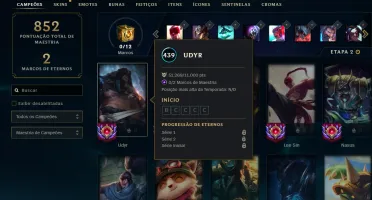Conta TOP 1 Udyr 4.8kk maestria