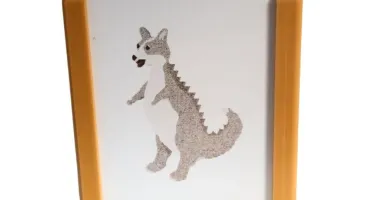 Porta-Lápis de MDF com Animais e Bordas Coloridas