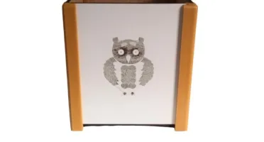 Porta-Lápis de MDF com Animais e Bordas Coloridas