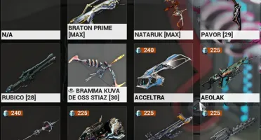 Conta warframe mr10 com warframes prime
