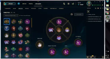 CONTA LEAGUE OF LEGENDS PLATINA 134 SKINS (4 ULTIMATE)