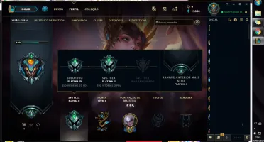 CONTA LEAGUE OF LEGENDS PLATINA 134 SKINS (4 ULTIMATE)