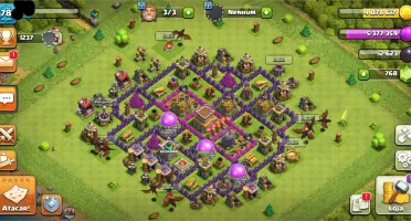 Clash of clans cv 8 - semifull, baratinho