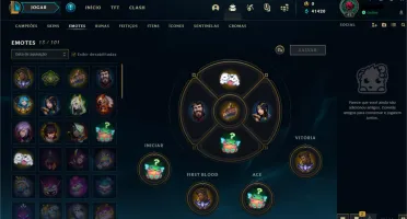 Conta LOL - Diamante IV, 62% de WR(E-MAIL NÃO VERIFICADO)