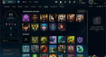 Conta LOL - Diamante IV, 62% de WR(E-MAIL NÃO VERIFICADO)