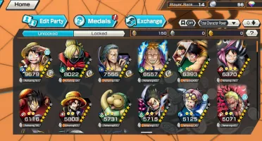 Conta One Piece Bounty Rush com Luffy Ex