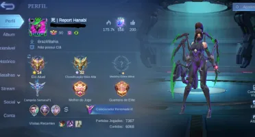 Conta de ml, level 90 celestial, bastante skins