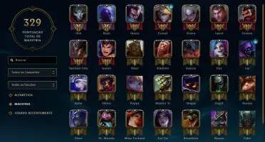 CONTA LVL 149 PLATINA 4 77 CAMPEÕES E 40 SKINS