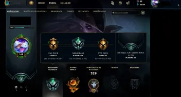 CONTA LVL 149 PLATINA 4 77 CAMPEÕES E 40 SKINS