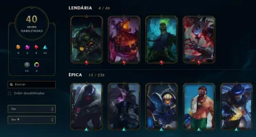 CONTA LVL 149 PLATINA 4 77 CAMPEÕES E 40 SKINS