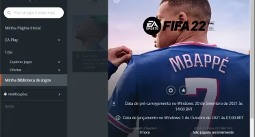 CONTA ORIGIN COM FIFA 22