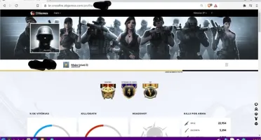 Conta Crossfire Major 3 VIP's Várias Mn