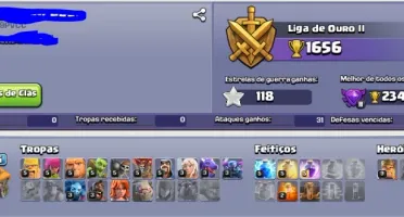 conta clash of clans quase cv 8 full