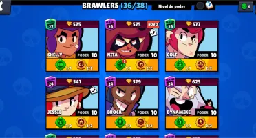Brawl stars nvl 194 36 brawl, muitos nvl max, 20k de troféus