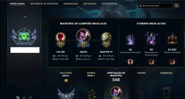 Conta Prata 1 com 146 Champs e 85 Skins + 4 Vitoriosas