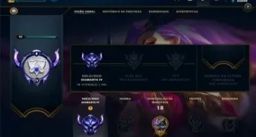 Conta Diamante IV BARATA com bom MMR