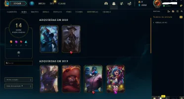 Conta Lol gold1 season passada parou plat 4