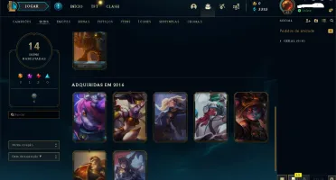 Conta Lol gold1 season passada parou plat 4
