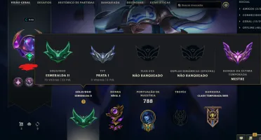 Conta Ex-Mestre 200 PDL, 510 Skins, Level 948