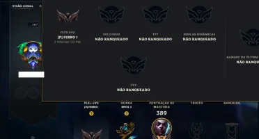 Unranked com 115 Champs e 132 Skins ( MAIN JG )
