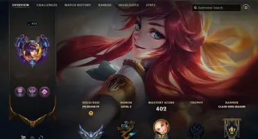 Conta LoL Lvl 476 - 377 skins (19 prestigios) 400k+ de lux