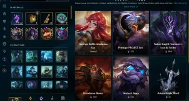 Conta LoL Lvl 476 - 377 skins (19 prestigios) 400k+ de lux