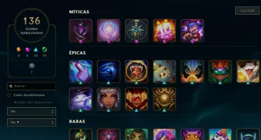 Conta lol 291 skins