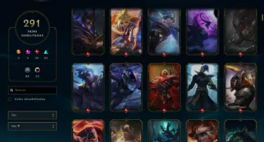 Conta lol 291 skins