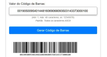 Script gerador de codigo de barras (CODE128, EAN13, UPC...)