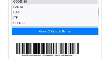 Script gerador de codigo de barras (CODE128, EAN13, UPC...)