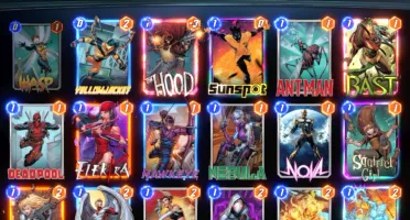 Conta Marvel Snap deck meta - Todos os Big Bads - 7 spotligh