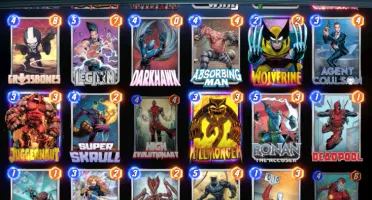 Conta Marvel Snap deck meta - Todos os Big Bads - 7 spotligh
