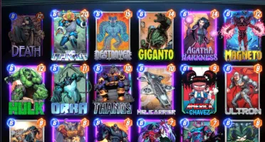 Conta Marvel Snap deck meta - Todos os Big Bads - 7 spotligh