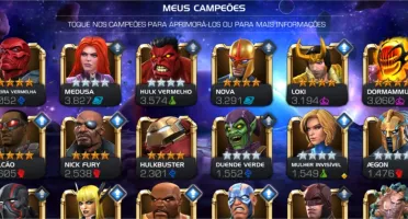 Conta kabam marvel torneio de campeões nível 47