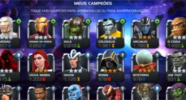 Conta kabam marvel torneio de campeões nível 47