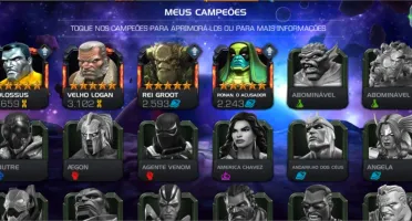 Conta kabam marvel torneio de campeões nível 47