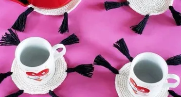 Kit Cafézinho em Crochê (4 Peças)