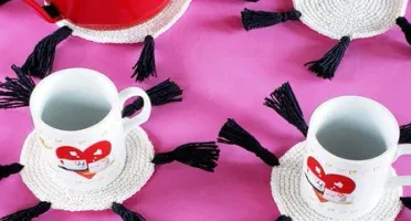 Kit Cafézinho em Crochê (4 Peças)