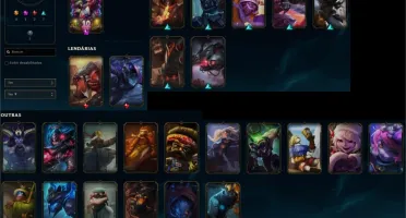 Ouro 4, Nível 130, 18K de EA, 2 Skins Lendárias e 7 Épicas