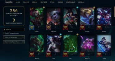 Ouro 4, Nível 130, 18K de EA, 2 Skins Lendárias e 7 Épicas