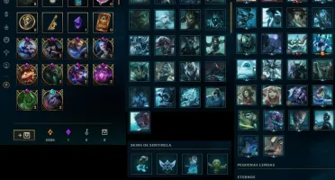 Ouro 4, Nível 130, 18K de EA, 2 Skins Lendárias e 7 Épicas