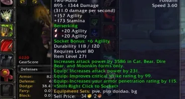 Druida full Feral/Resto pve/pvp Dk full pvp torrando