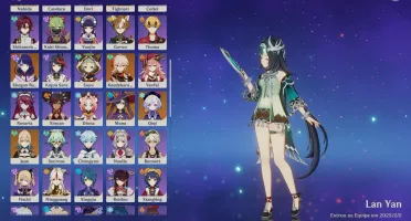 Conta Genshin Impact - AR 57 - Personagens META