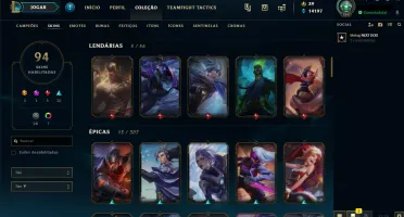 CONTA PLATINA (BR) COM TODOS OS CAMPEÕES