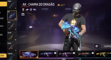Conta Free Fire super gemada