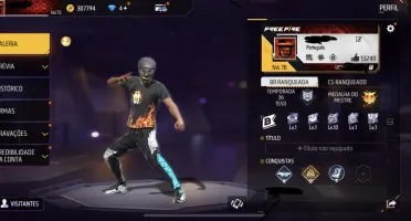 Conta Free Fire super gemada